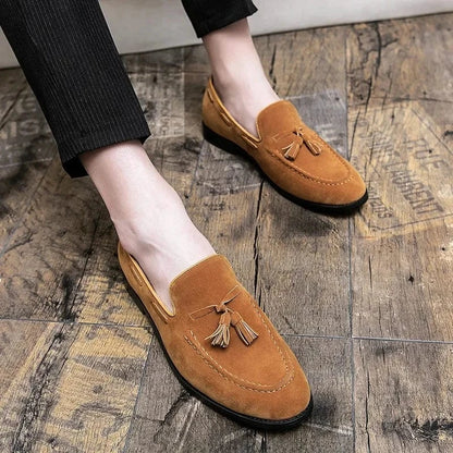 Mocassin Orthopédique Femme Effet Daim Avec Lacets