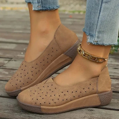 Mocassin Orthopédique Femme Léger À Motif Floral