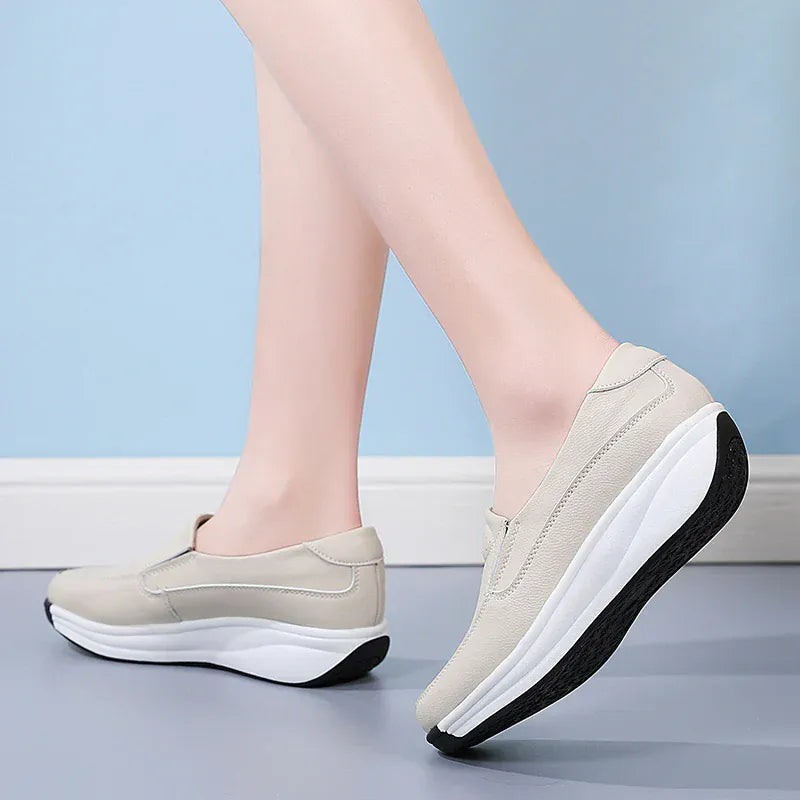 Mocassin Orthopédique Femme Plat et Antidérapant