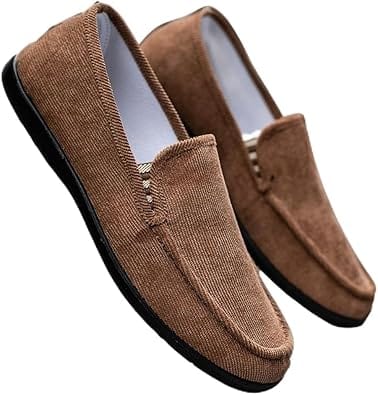 Mocassin Orthopédique Homme Élégant et Résistant Marron