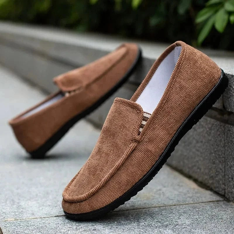 Mocassin Orthopédique Homme Élégant et Résistant Marron