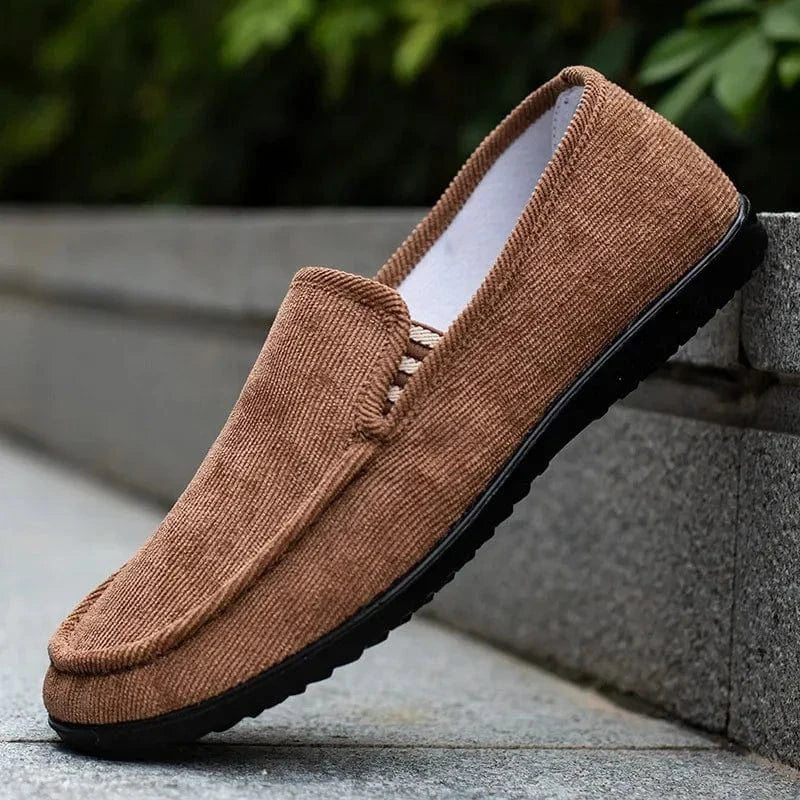 Mocassin Orthopédique Homme Élégant et Résistant Marron