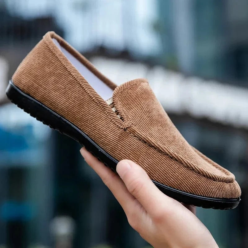 Mocassin Orthopédique Homme Élégant et Résistant Marron