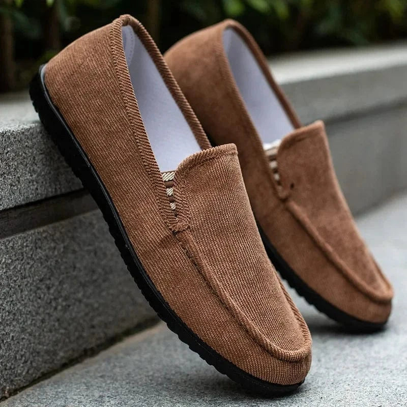 Mocassin Orthopédique Homme Élégant et Résistant Marron