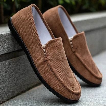 Mocassin Orthopédique Homme Élégant et Résistant Marron