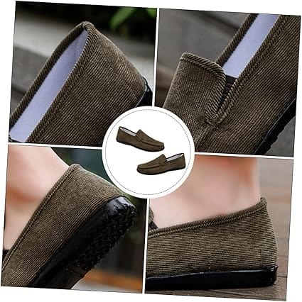 Mocassin Orthopédique Homme Vert Élégant et Robuste