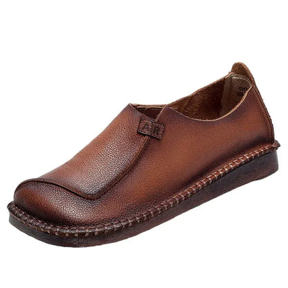 Mocassins Cuir Bout Carré