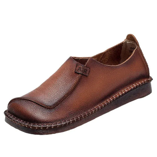 Mocassins Cuir Bout Carré