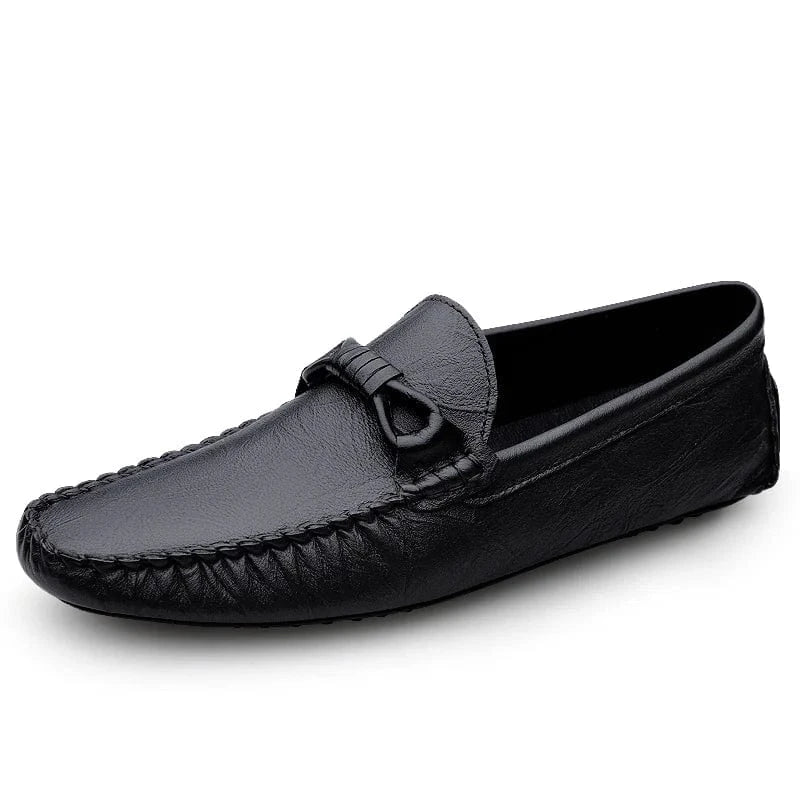 Mocassins Cuir Véritable Homme