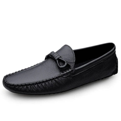 Mocassins Cuir Véritable Homme