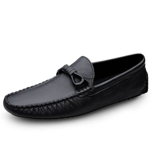 Mocassins Cuir Véritable Homme