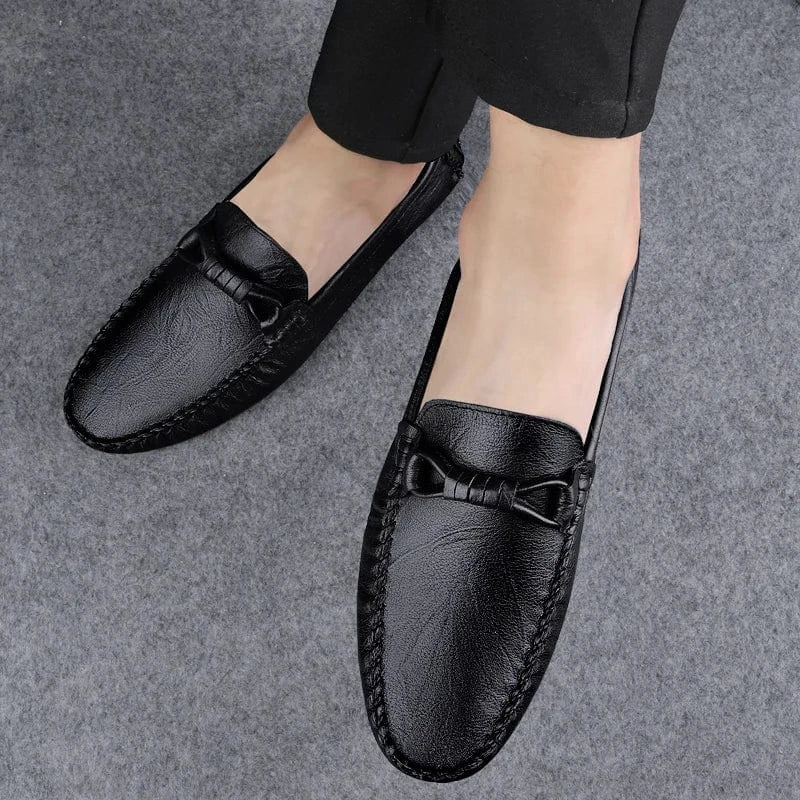 Mocassins Cuir Véritable Homme