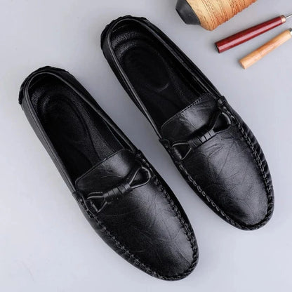 Mocassins Cuir Véritable Homme