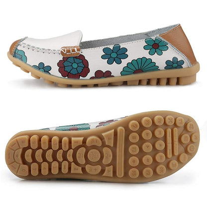 Mocassins Larges Imprimé Floral