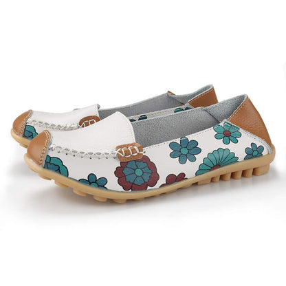 Mocassins Larges Imprimé Floral