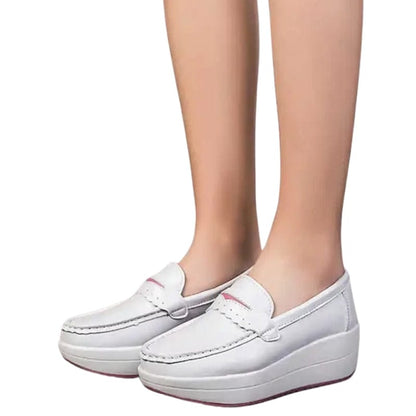 Mocassins Plateforme Cuir Synthétique