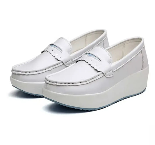 Mocassins Plateforme Cuir Synthétique