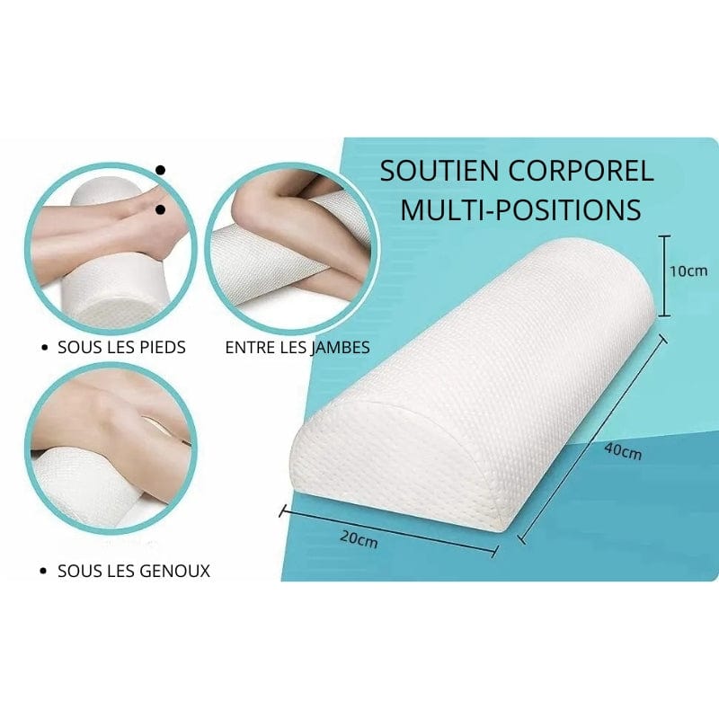 Oreiller Orthopédique De Couchage En Mousse À Mémoire De Forme Demi-Lune