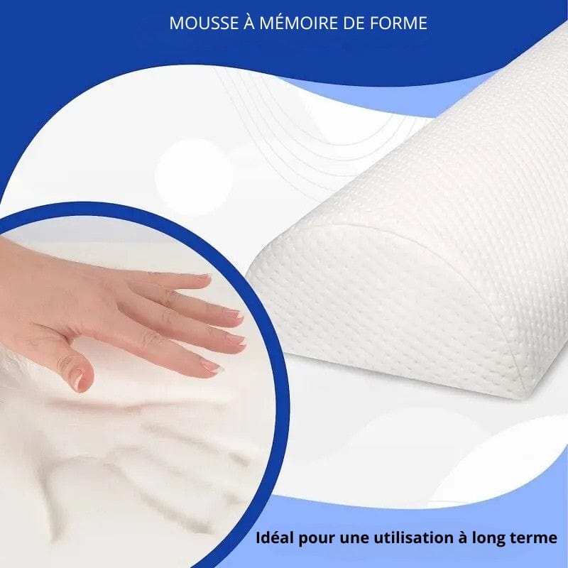 Oreiller Orthopédique De Couchage En Mousse À Mémoire De Forme Demi-Lune