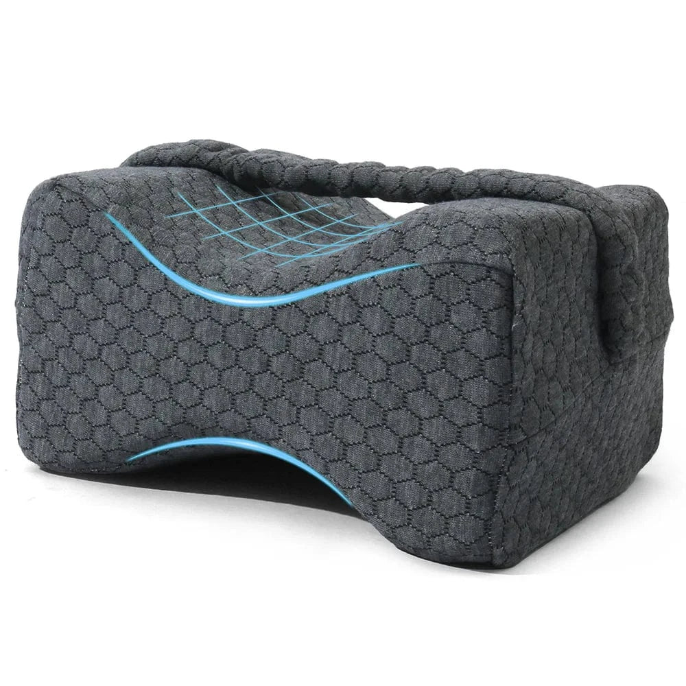 Oreiller Orthopédique de Jambe à Mémoire de Forme Avec Housse en Coton