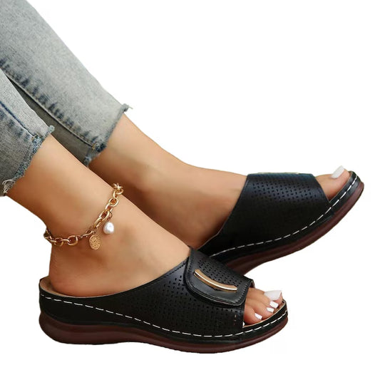 Sandales Orthopédiques à Talons Compensés pour Femmes