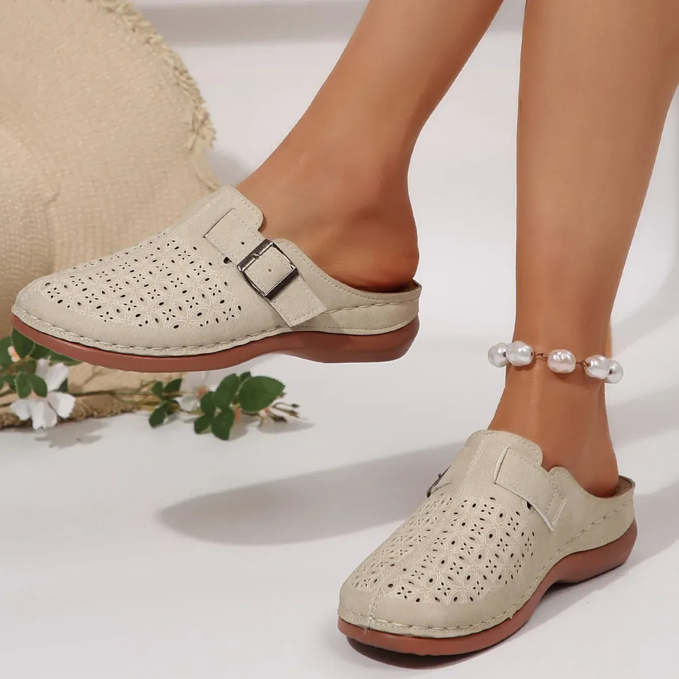 Sabots Orthopédiques Beiges Confortables