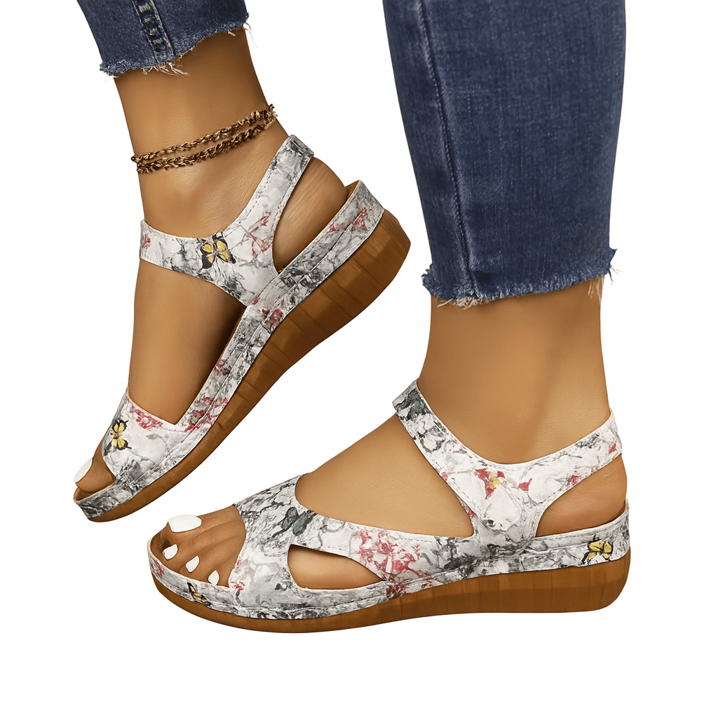 Sandale Orthopédique Confortable à Coutures Souples pour Femme