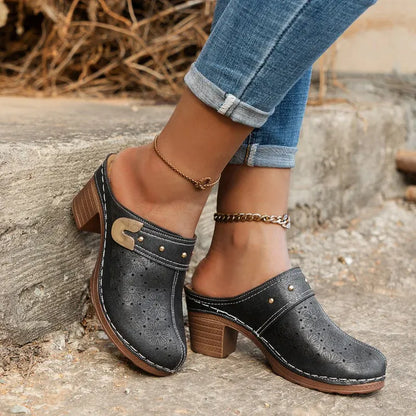 Sandale Orthopédique Élégante à Talon Compensé pour Femme