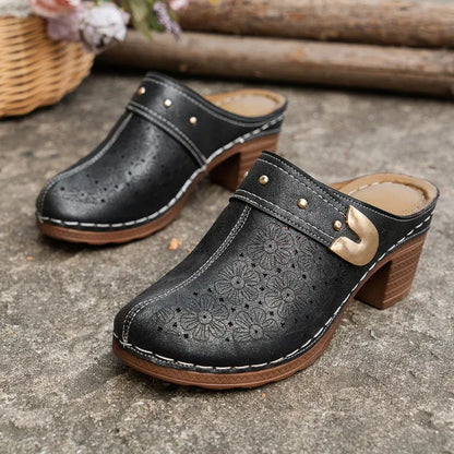 Sandale Orthopédique Élégante à Talon Compensé pour Femme