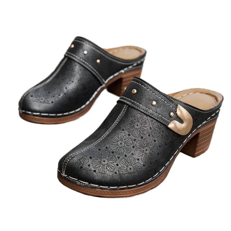 Sandale Orthopédique Élégante à Talon Compensé pour Femme