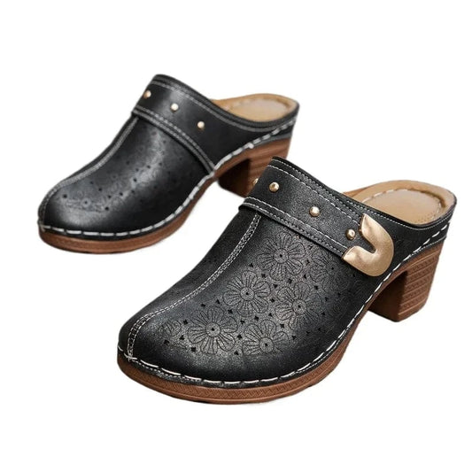 Sandale Orthopédique Élégante à Talon Compensé pour Femme