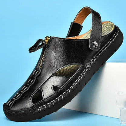 Sandale Orthopédique En Cuir Pour Homme