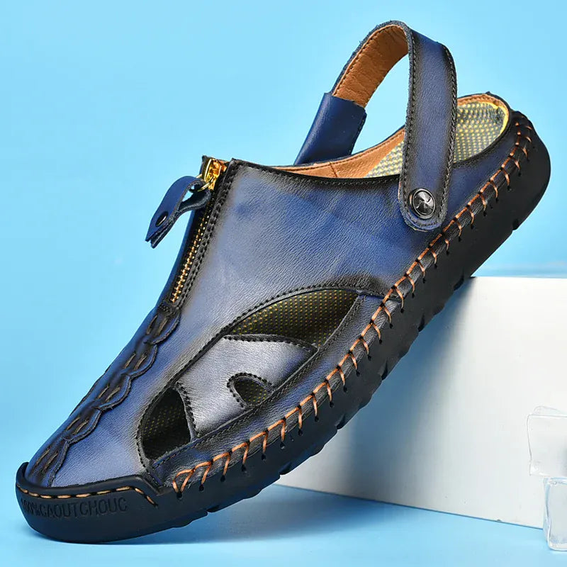 Sandale Orthopédique En Cuir Pour Homme