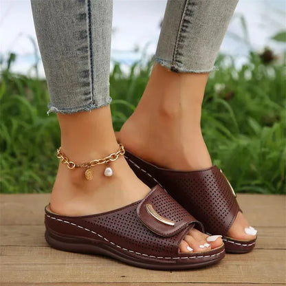 Sandale Orthopédique Femme à Talon Bas