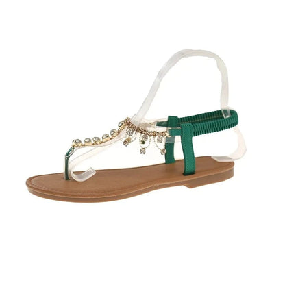 Sandale Orthopédique Femme avec des Décorations Scintillantes