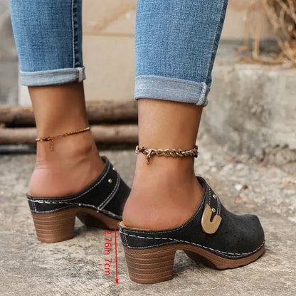 Sandale Orthopédique Femme avec Talon Compensé