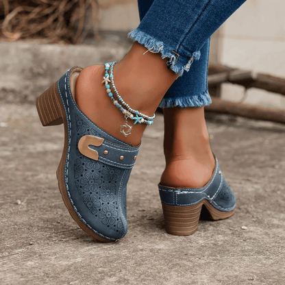 Sandale Orthopédique Femme avec Talon Compensé