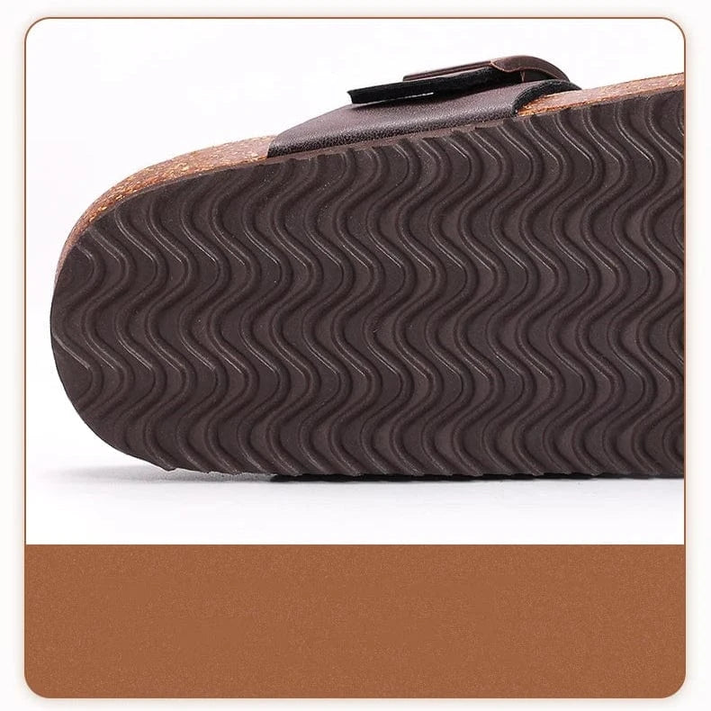 Sandale Orthopédique Femme Avec Talon En Imitation Liège