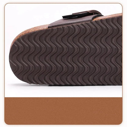 Sandale Orthopédique Femme Avec Talon En Imitation Liège