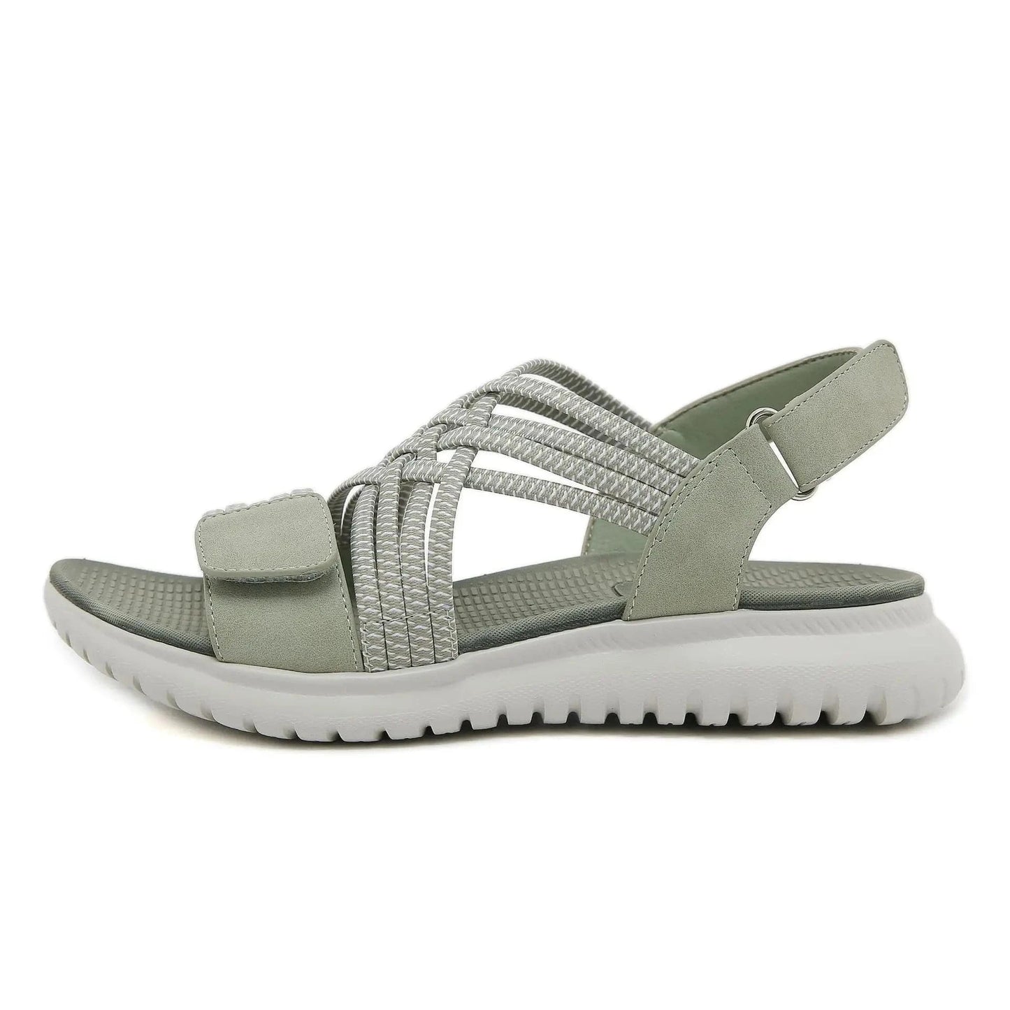 Sandale Orthopédique Femme En Tissu Extensible