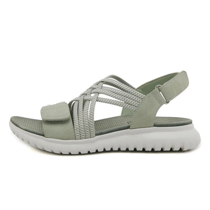 Sandale Orthopédique Femme En Tissu Extensible