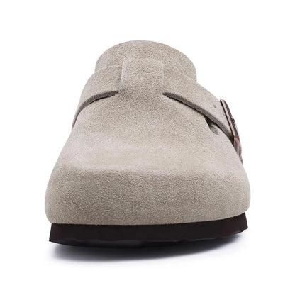 Sandale Orthopédique Femme Grise Avec Fermeture À Boucle