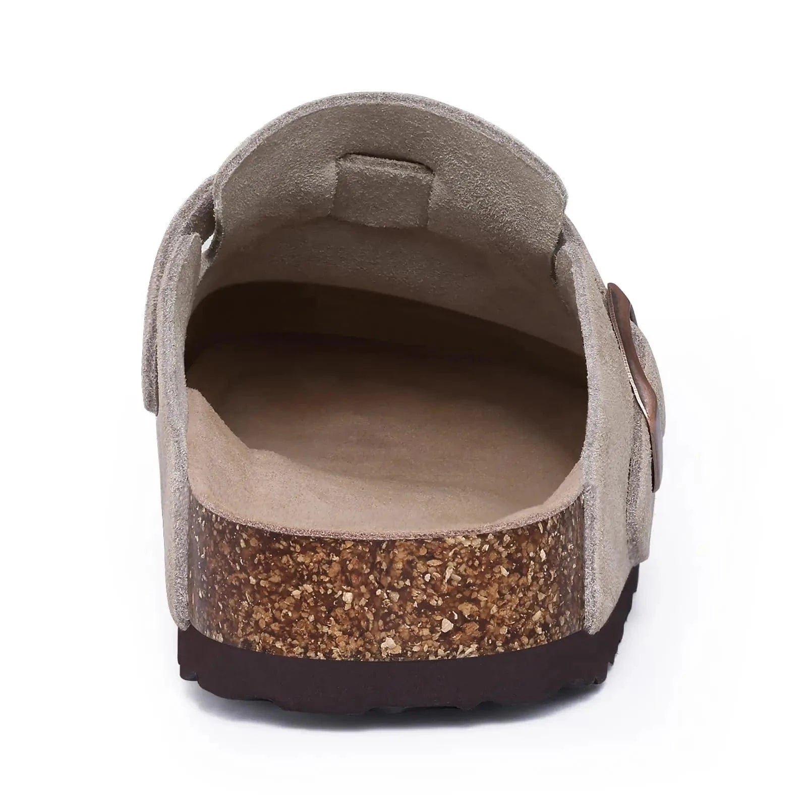 Sandale Orthopédique Femme Grise Avec Fermeture À Boucle