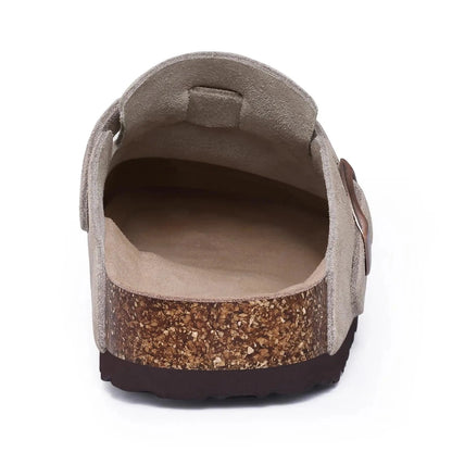Sandale Orthopédique Femme Grise Avec Fermeture À Boucle