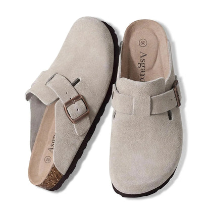 Sandale Orthopédique Femme Grise Avec Fermeture À Boucle