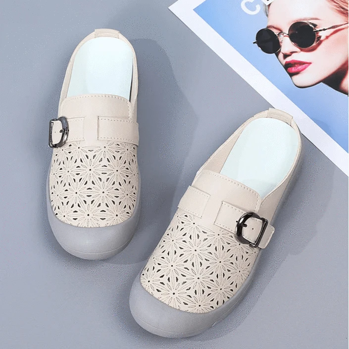 Sandale Orthopédique Femme Rétro en Similicuir