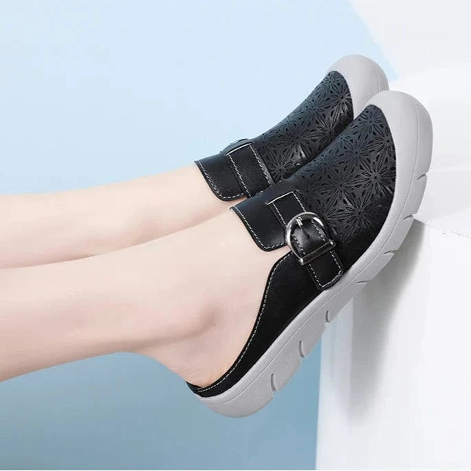 Sandale Orthopédique Femme Rétro en Similicuir