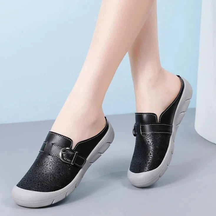 Sandale Orthopédique Femme Rétro en Similicuir