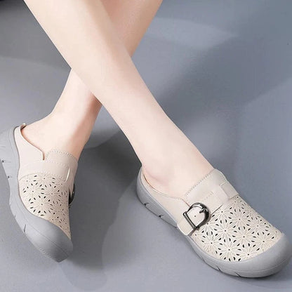 Sandale Orthopédique Femme Rétro en Similicuir