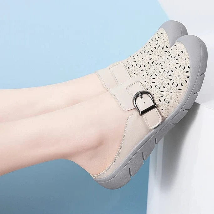 Sandale Orthopédique Femme Rétro en Similicuir